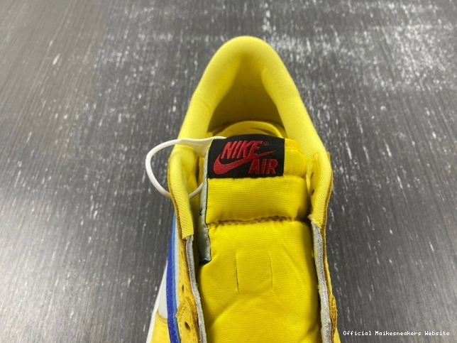 Official Maikesneakers Canary DZ4137-700 Travis Low 1 Jordan Scott OG Air x 0703